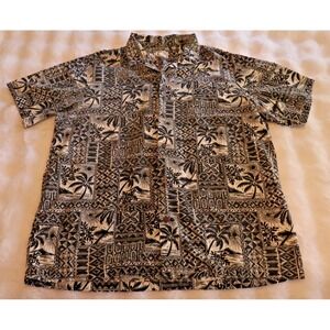 Mens Kalani Designs Hawaii Short Sleeve Button Front Shirt Size 2XL Floral